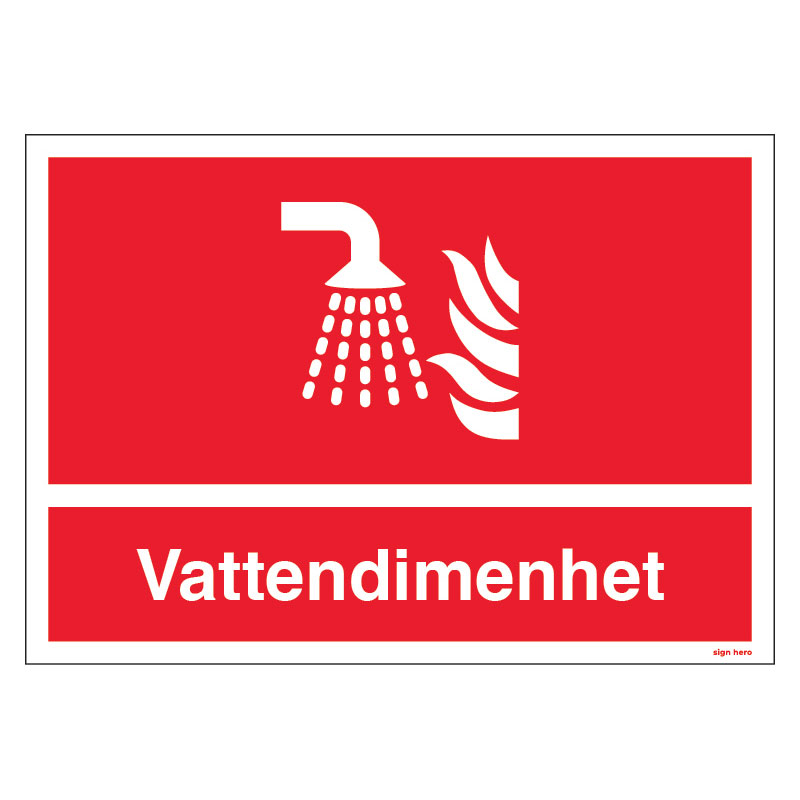 Vattendimenhet-skylt Vattendimenhet skylt