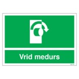 Vrid medurs skylt