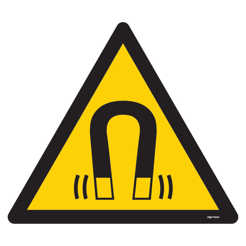 W006 Magnetiskt fält skylt