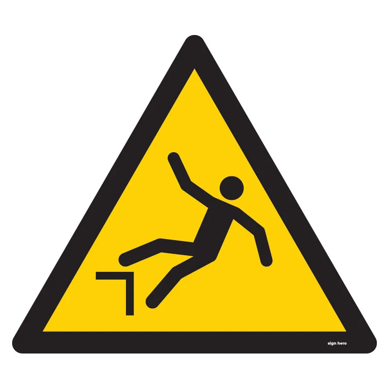 W008 W008 Fallrisk skylt