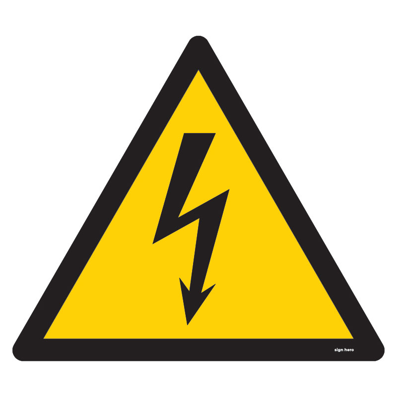 W012 W012 Elektricitet skylt