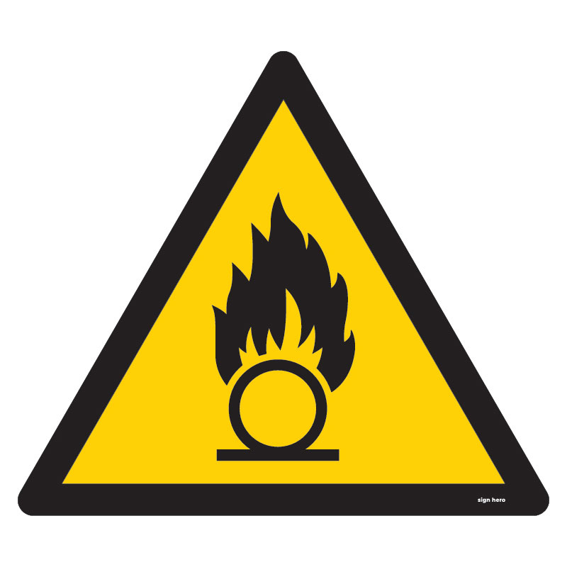 W028 W028 Oxiderande ämne skylt