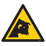 W034 Varning för tjuren skylt