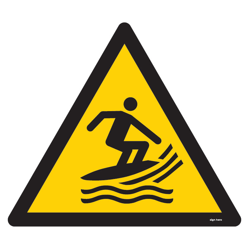 W046 W046 Surfområde skylt