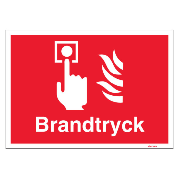 Brandskylt - Brandtryck