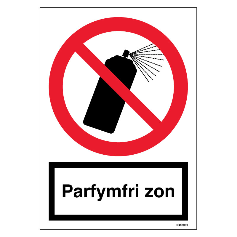 fo226-Parfymfri-zon-skylt Parfymfri zon skylt