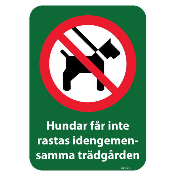 Hundskylt - Håller vakt här Tillträde på egen risk