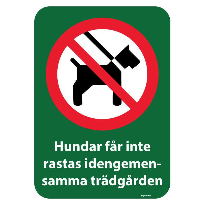 Hundskylt - Håller vakt här Tillträde på egen risk