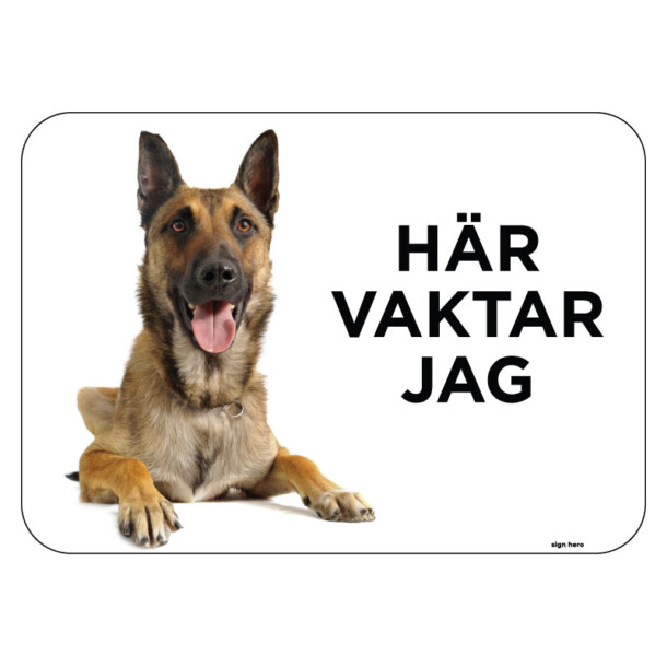 Schäfer Här vaktar jag hundskylt