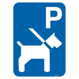 Parkeringsskylt - P hund skylt