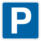 P parkering skylt