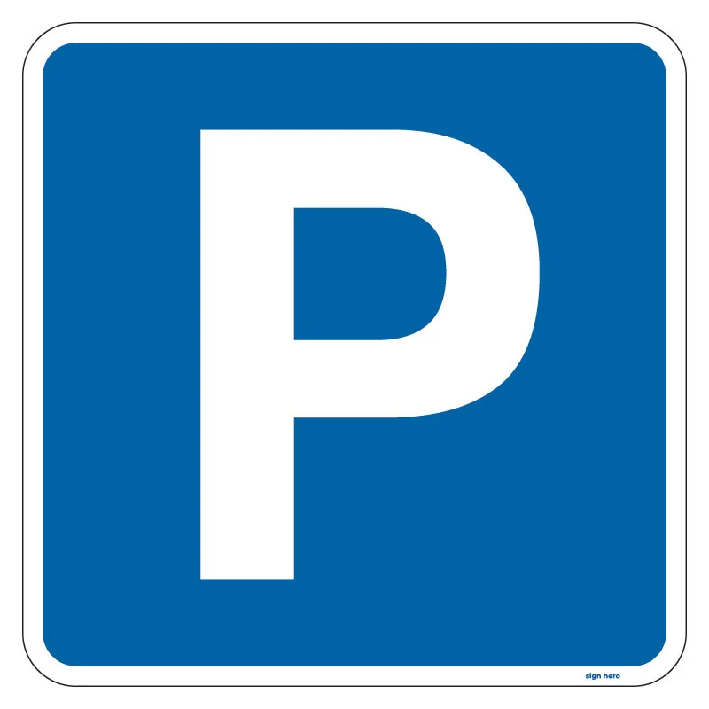 pa187-P-skylt P parkering skylt