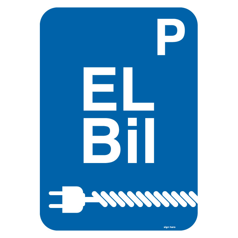 pa195-P-elbil-skylt P elbil skylt