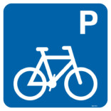 Cyklar parkering piktogram skylt