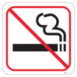 Rökning förbjuden piktogram skylt